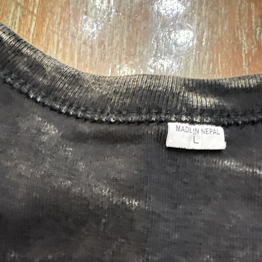 Boho Multicolor Patchwork Tank Top Large Leaf Flo… - image 5